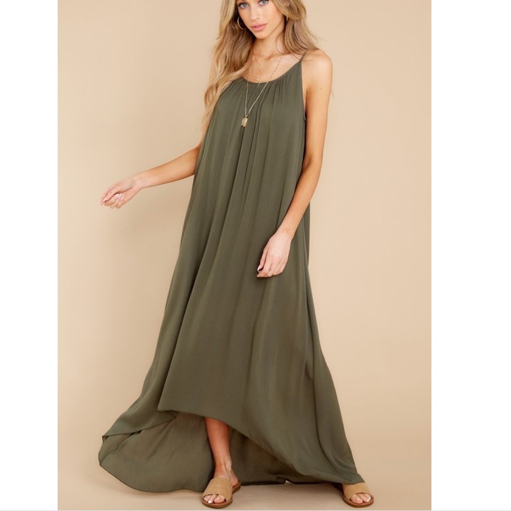 Olive maxi dress